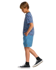 The Billabong Boys Boys Larry Cord Shorts in Real Teal
