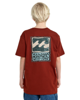 The Billabong Boys Boys Stamp T-Shirt in Brick