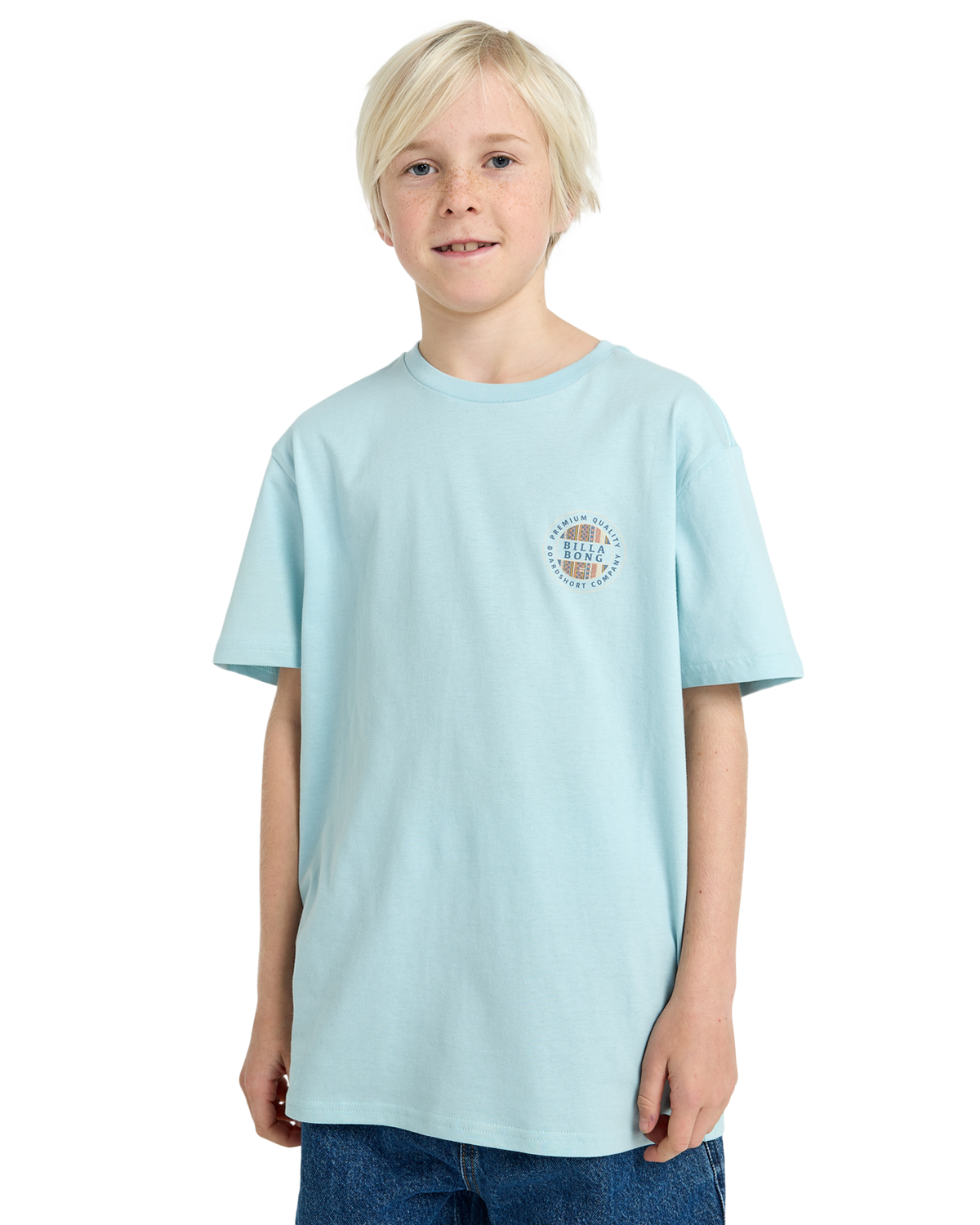 The Billabong Boys Boys Rotor Fill T-Shirt in Dusty Blue