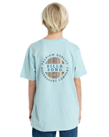 The Billabong Boys Boys Rotor Fill T-Shirt in Dusty Blue