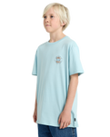 The Billabong Boys Boys Rotor Fill T-Shirt in Dusty Blue