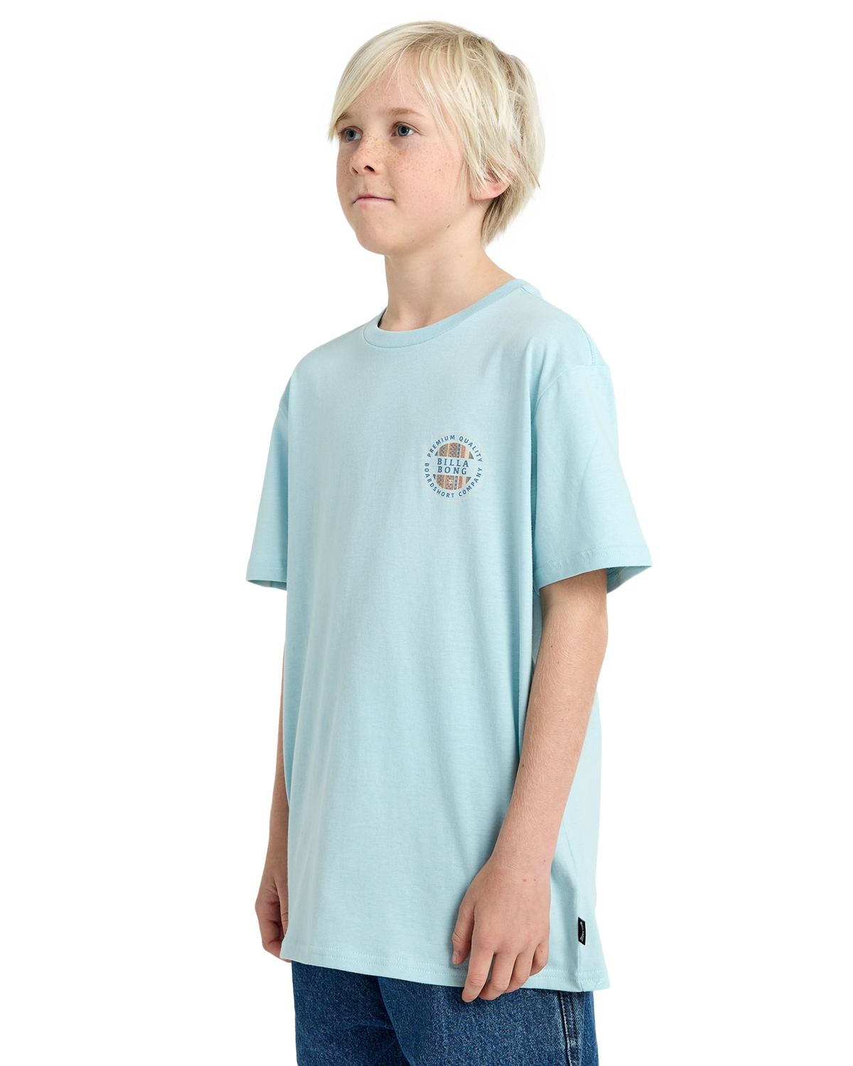 The Billabong Boys Boys Rotor Fill T-Shirt in Dusty Blue