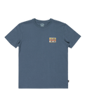 The Billabong Boys Boys Crayon Wave T-Shirt in Slate Blue