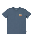 The Billabong Boys Boys Crayon Wave T-Shirt in Slate Blue