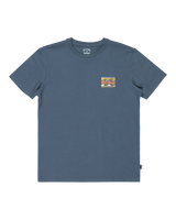 The Billabong Boys Boys Crayon Wave T-Shirt in Slate Blue