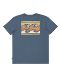 The Billabong Boys Boys Crayon Wave T-Shirt in Slate Blue