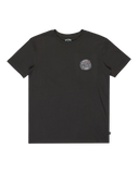 The Billabong Boys Boys Crayon Wave T-Shirt in Washed Black