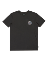 The Billabong Boys Boys Crayon Wave T-Shirt in Washed Black