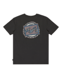 The Billabong Boys Boys Crayon Wave T-Shirt in Washed Black
