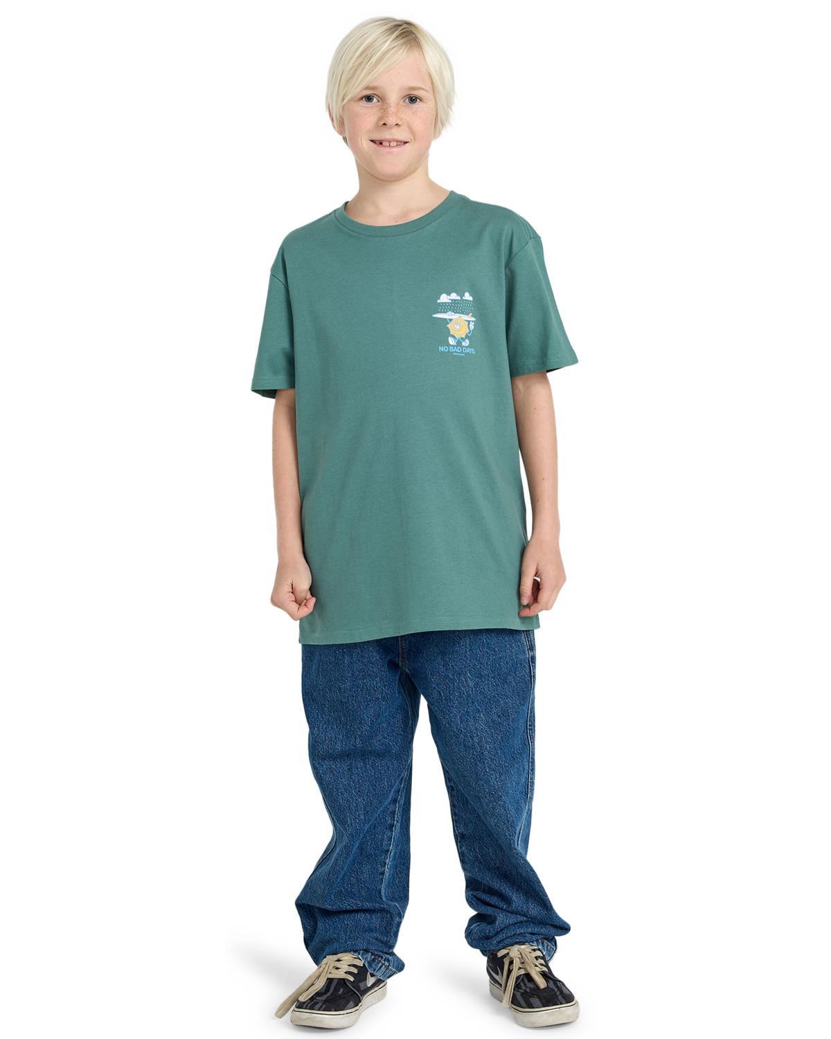 The Billabong Boys Boys Gimmick T-Shirt in Sagebrush