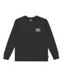The Billabong Boys Boys Double Spread Long Sleeve T-Shirt in Washed Black