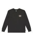 The Billabong Boys Boys Double Spread Long Sleeve T-Shirt in Washed Black