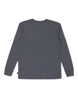 The Billabong Boys Boys Crayon Wave Long Sleeve T-Shirt in Ombre Blue