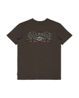 The Billabong Boys Boys Heritage Arch T-Shirt in Raven