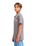 The Billabong Boys Boys Burn Out T-Shirt in Pewter