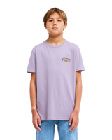 The Billabong Boys Boys Burn Out T-Shirt in Purple Ash