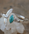 Elder Bird Turquoise Cuff in Sterling Silver