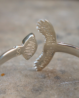 Elder Bird Turquoise Cuff in Sterling Silver