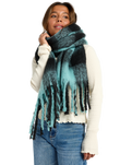 On The Fringes Scarf in Misty Blue
