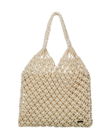 The Billabong Womens Crochet Bag in White Cap