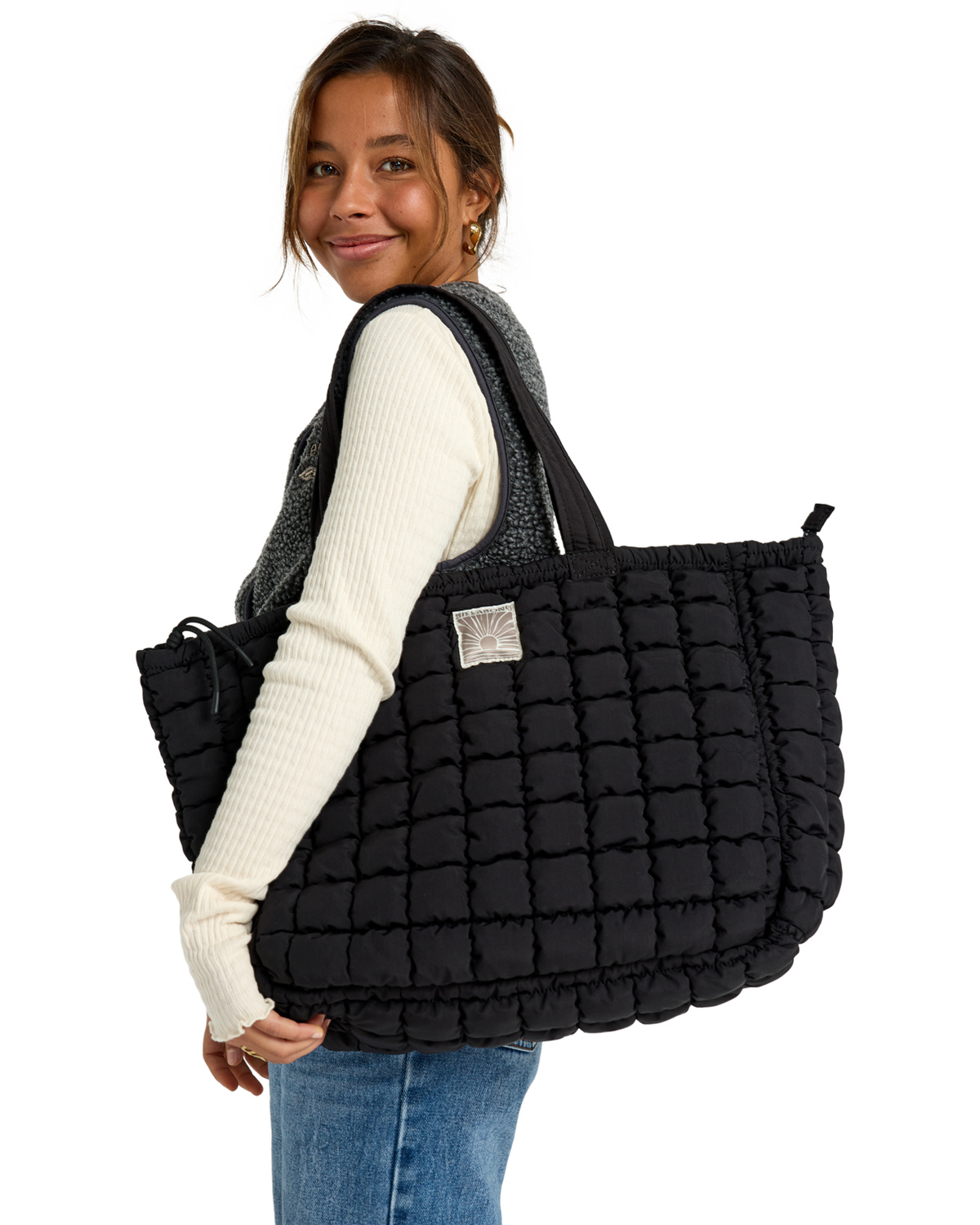Dreamaway Beach Bag in Black Pebble