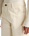 Midtown Corduroy Trousers in Whitecap