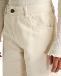 Midtown Corduroy Trousers in Whitecap