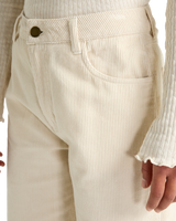 Midtown Corduroy Trousers in Whitecap