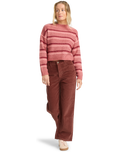 The Billabong Womens Be Free Corduroy Trousers in Espresso