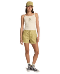 Little Sister Walkshorts in Cactus Green