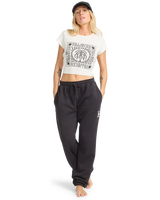 The Billabong Womens So Sunny Joggers in Black Pebble