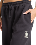 The Billabong Womens So Sunny Joggers in Black Pebble