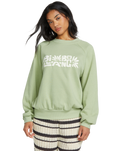The Billabong Womens The Waves Sweatshirt in Pistachio