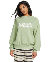 The Billabong Womens The Waves Sweatshirt in Pistachio
