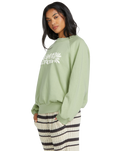 The Billabong Womens The Waves Sweatshirt in Pistachio