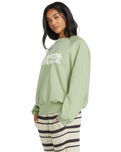 The Billabong Womens The Waves Sweatshirt in Pistachio