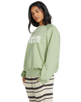 The Billabong Womens The Waves Sweatshirt in Pistachio