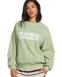 The Billabong Womens The Waves Sweatshirt in Pistachio