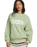 The Billabong Womens The Waves Sweatshirt in Pistachio