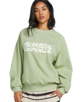 The Billabong Womens The Waves Sweatshirt in Pistachio