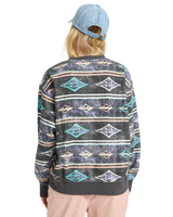 The Billabong Womens High Tides Brooklyn Sweatshirt in Off Black