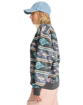 The Billabong Womens High Tides Brooklyn Sweatshirt in Off Black