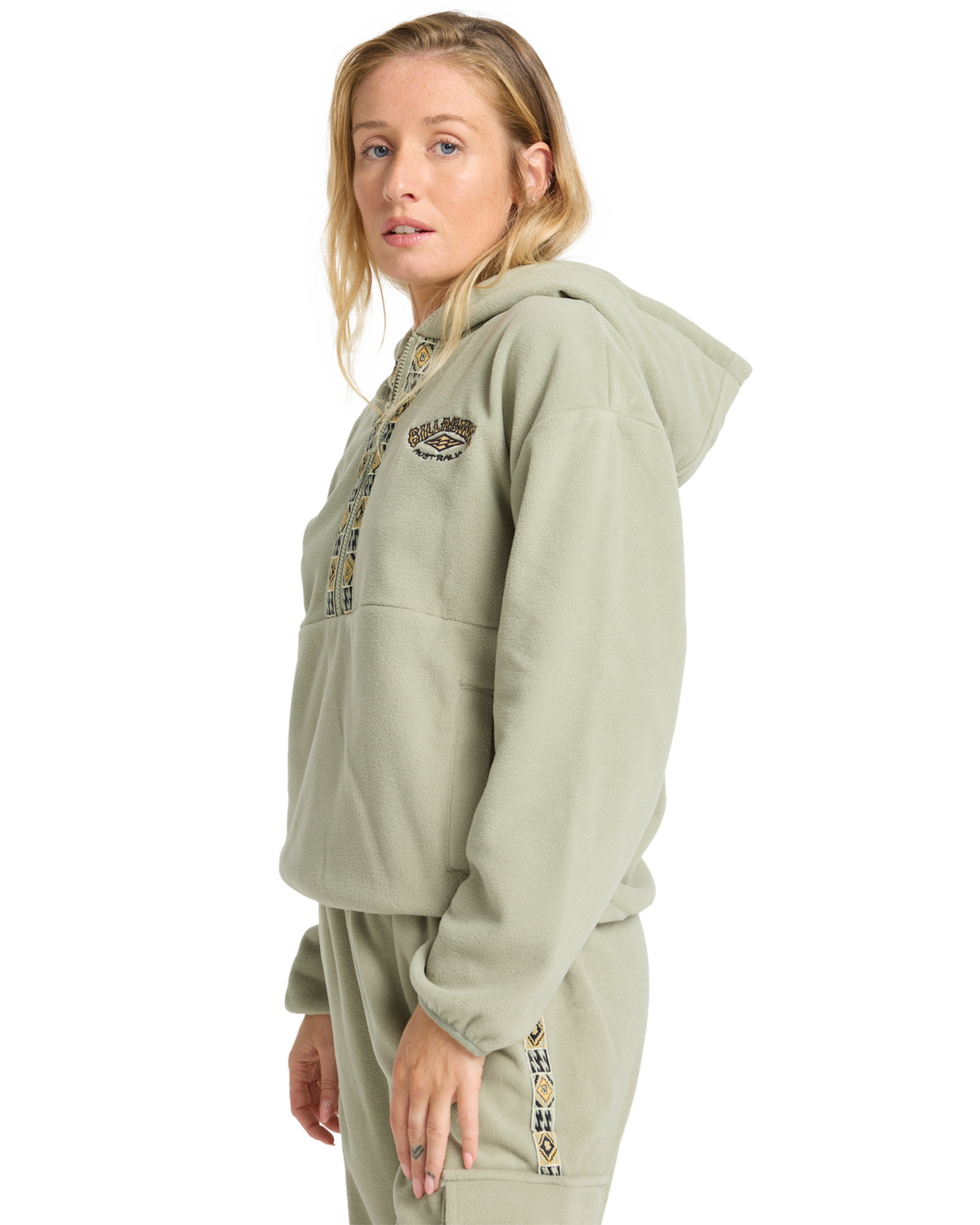 The Billabong Womens Winter Camp Hoodie in Seagrass