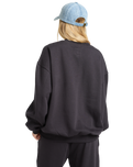 The Billabong Womens So Sunny Kendal Sweatshirt in Black Pebble