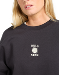 The Billabong Womens So Sunny Kendal Sweatshirt in Black Pebble