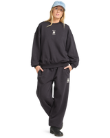The Billabong Womens So Sunny Kendal Sweatshirt in Black Pebble