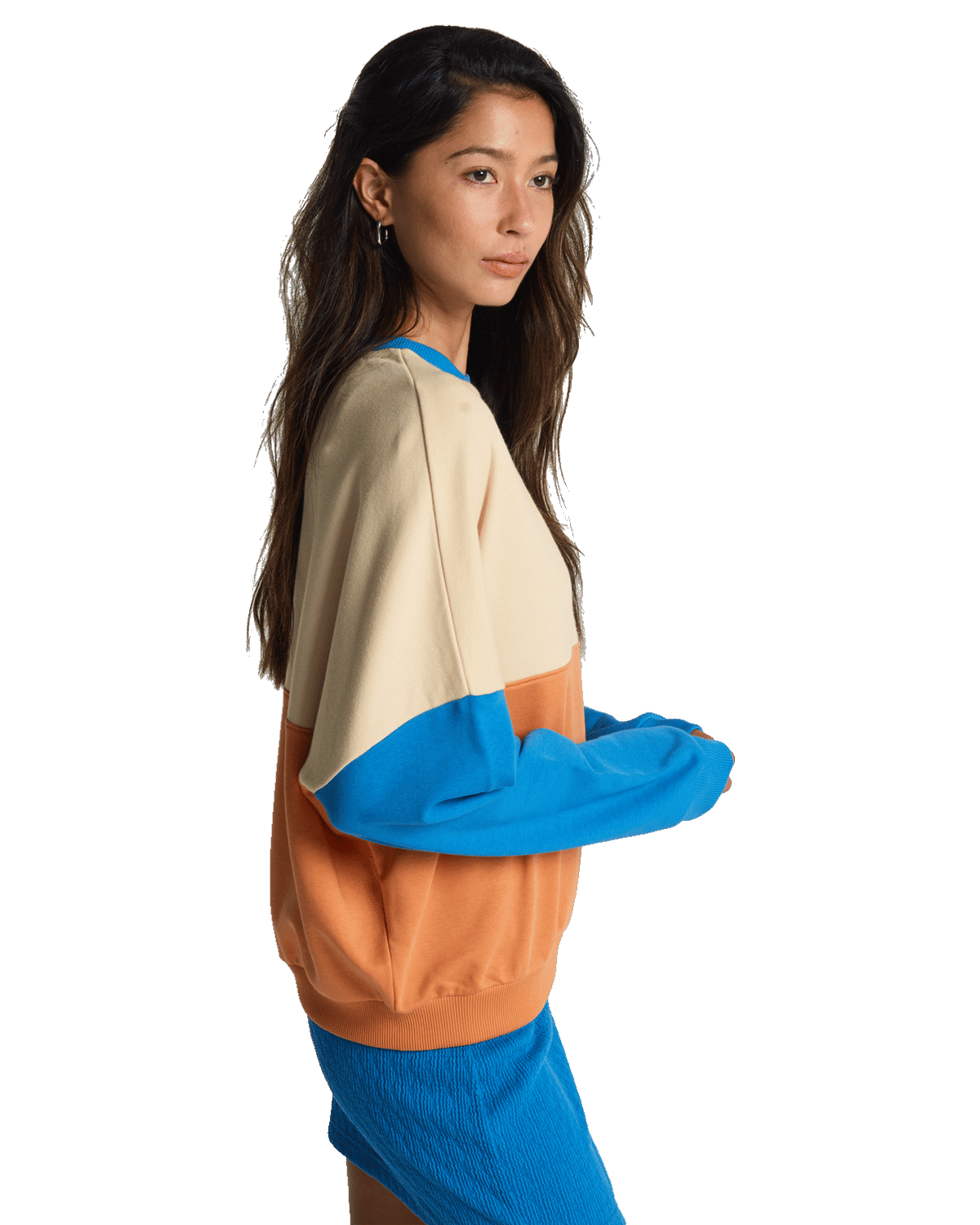 Jump Around Sweatshirt in Tangerine