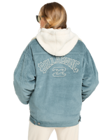 The Billabong Womens Cord In Love Jacket in Slate Blue
