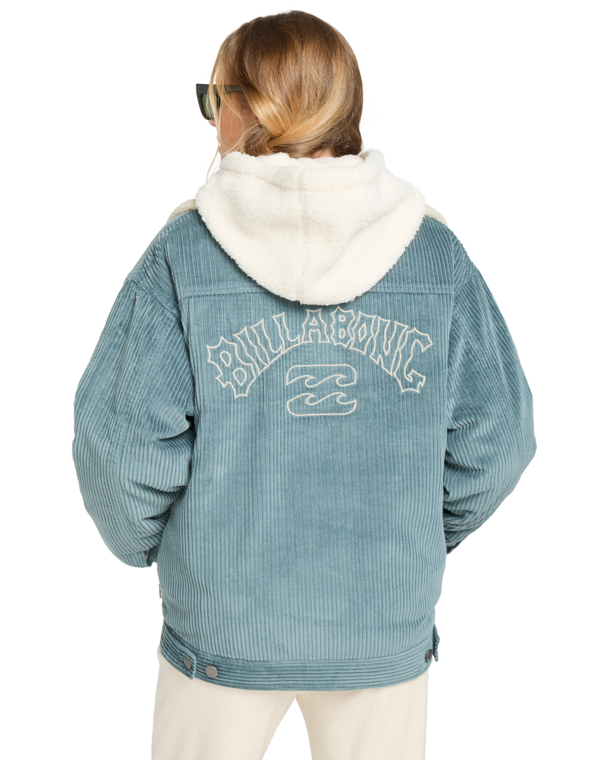 The Billabong Womens Cord In Love Jacket in Slate Blue
