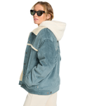 The Billabong Womens Cord In Love Jacket in Slate Blue